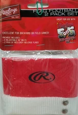 Rawlings Flag Football Set with 1 Adjustable Belt and 2 Red Flags