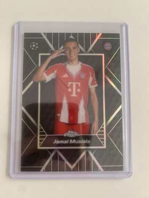 Jamal Musiala Shadow Etch Casehit, Topps Chrome UCC 25/26, Bayern München