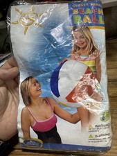 Intex 20" 51cm Glossy Panel Beach Ball The Wet Set 59020 New Sealed 2006 T