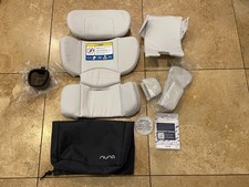 Nuna REVV Car Seat Baby Infant Cushion Insert Gray Cotton + Cup Holder