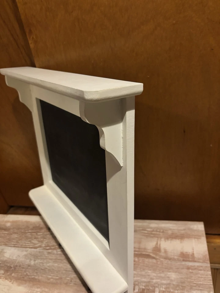 Chalkboard Shelf With Decorative Hooks-Wall Hanging - Image 3 of 4