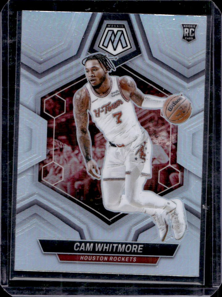 2023-24 Panini Mosaic Cam Whitmore RC Silver Prizm Rookie #217 Rockets