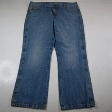 Wrangler Retro 40x32 Relaxed Boot Cut Light 100% Cotton Denim Mens Jeans