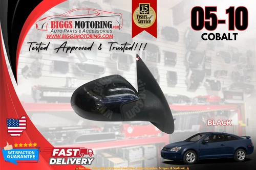 2005-2010 Chevy Cobat  Passenger Right Side Power Door Mirror Black - Picture 1 of 9