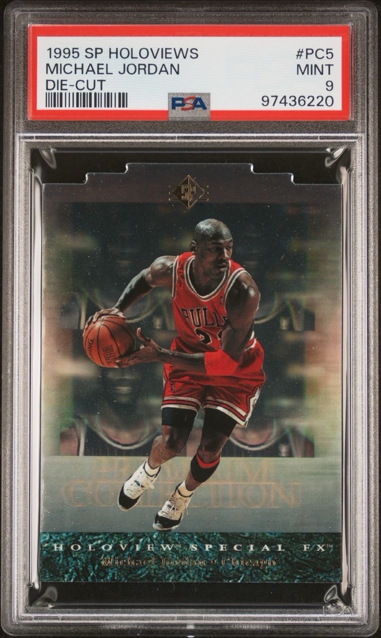 1995-96 SP - Premium Collection Holoview Michael Jordan #5 Die-Cut Special Fx