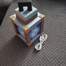 Minecraft LED Night Light, Blue, USB Powered, Freestanding, Toys Games Theme
