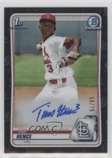 2020 Bowman Draft Chrome Picks Black Refractor 59/75 Tink Hence #CDA-MH Auto ya6