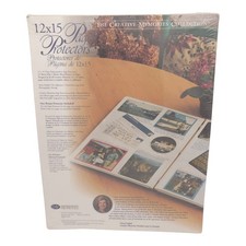 Vintage Creative Memories 12x15 Clear Page Protectors 15 Sheets 1 Bonus 1999