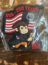 USA 250 Years Independence Anniversary Shot Show 2026 NEW PVC Patch Hook & Loop