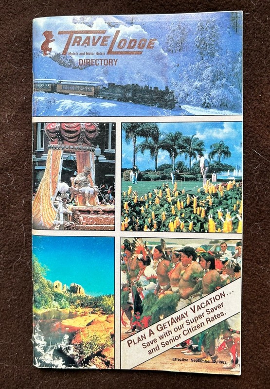 TRAVELODGE - Motel & Motor Hotels Directory- 1983 Maps, Addresses, Telephone