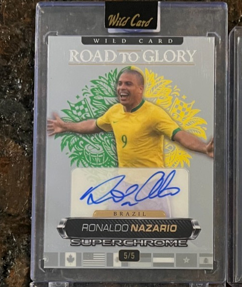 2026 Wild Card SuperChrome Road To Glory Ronaldo Nazario Auto #'d 5/5 - R9
