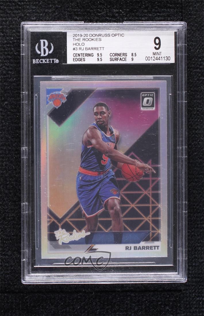 2019 Panini Donruss Optic The Rookies Holo Prizm RJ Barrett BGS 9 MINT RC 02ez