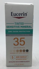 Eucerin Sensitive Tinted Mineral Face Sunscreen SPF 35, EXP 01/2026