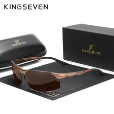 KINGSEVEN Brand Photochromic Polarized Men's Aluminum Sunglasses Chameleon lens