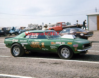 ''Wally Booth'' ''Rat Pack 1'' 1968 Chevy Camaro Pro Stocker PHOTO! #(38)