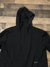 BYLT Jacket Mens Medium Black Elite+ Shelter Hooded Zip Softshell Lightweight
