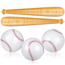durony 5 Pieces Inflatable Baseball Set Sports Party Favors Pool Beach Ball ...