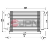 JPN Kondensator Klimaanlage 60C9138-JPN FüR VW Sharan 7M8 7M9 7M6 20V TDI 16V 1