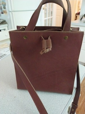 New Madewell The Small Transport Crossbody Leather Tote Bag