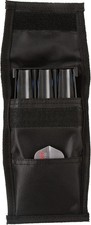 Single Black Dart Case with Solid Plastic Insert and Flexible Tough Nylon