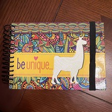 Be Unique Spiral Journal with Illustrated Cover.