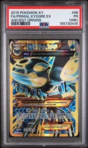 PSA 1 MK 2015 Pokemon XY Ancient Origins Full Art Primal Kyogre EX 96/98 ✨🔥