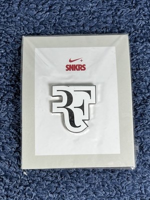 Nike SNKRS Roger Federer RF Logo Pin 2017 Jumpman Rare Enamel Collectible