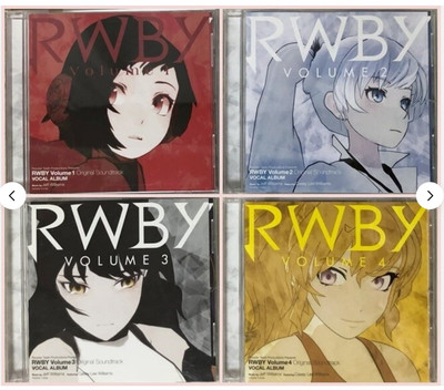 RWBY Original Soundtrack Volume1-4 set VOCAL ALBUM