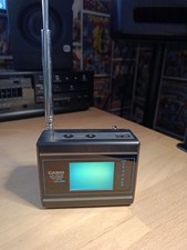 VTG Casio LCD Color Television TV-500V Portable Mini 9cm x 7cm x 4.5cm Video IN