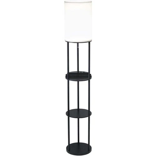 Adesso Charging Station Shelf Floor Lamp - Thumbnail 5