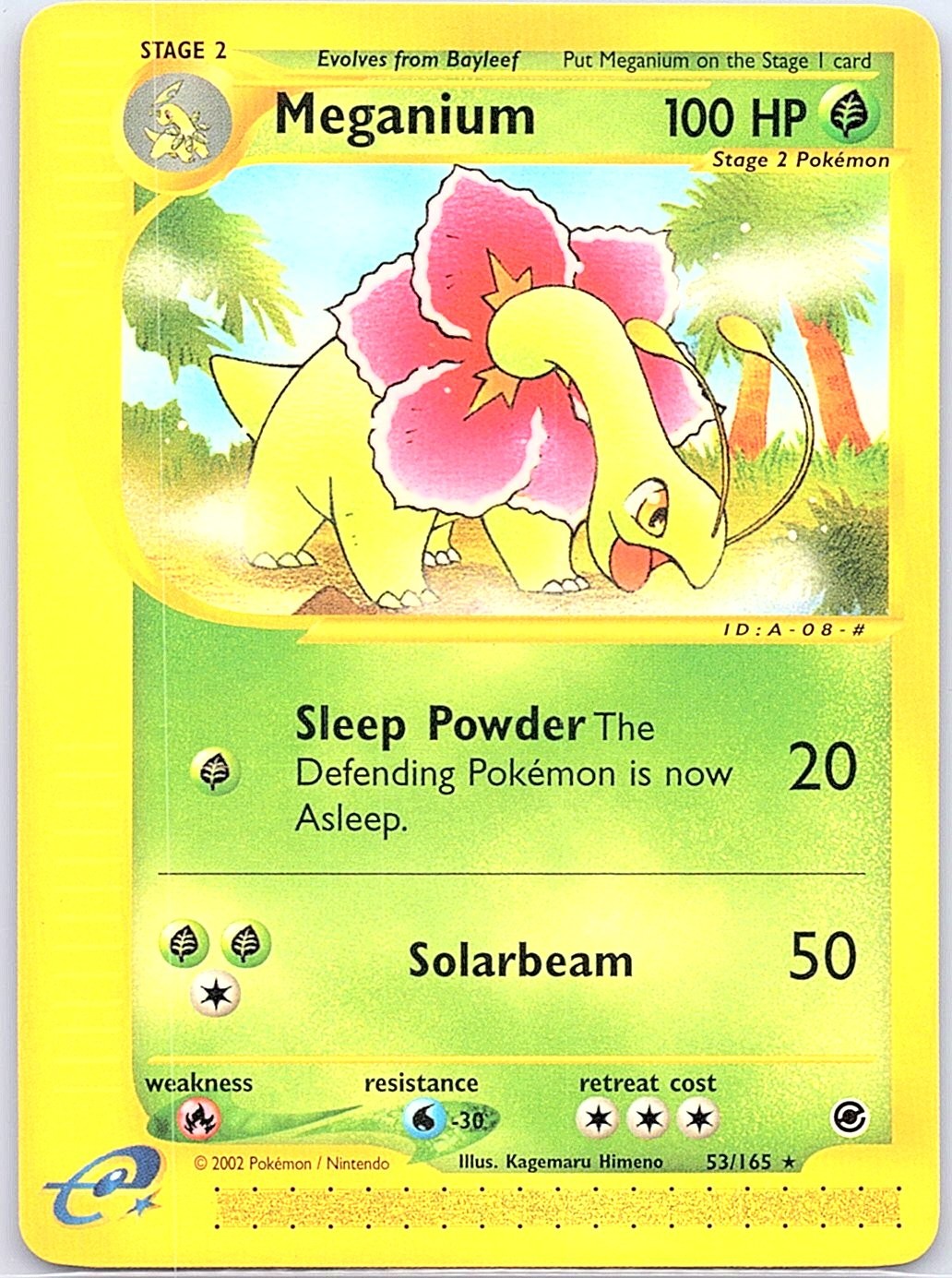 Meganium 053/165 Non Holo Expedition - Pokemon Card - NM