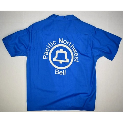 #ad Vintage Nat Nast Bowling Shirt Size M 60s Screen Printed Pacific North West Bell $165.90