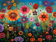 Flowers Diamond Art Kits for Adults,5D Diamond Painting Kits for Beginners,Ea...