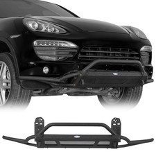 Steel Tube Front Bumper Wbull Bar For Porsche Cayenne 958.1 2011 2012 2013 2014