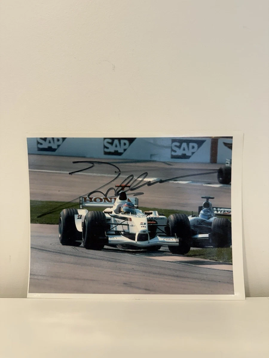 Photo Magazine Signée Jacques Villeneuve – F1 Formule 1 – Autographe Années 90