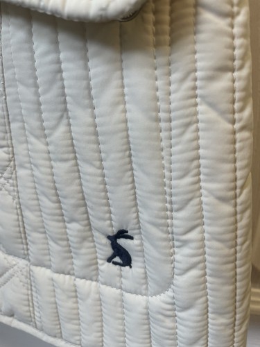 Gilet trapuntato Joules Minx, impermeabile, diamantato; crema, taglia 14, mai indossato. - Foto 2 di 11