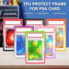 Hard TPU Slab Bumper Protector Guard for PSA Graded Cards Protection Skin Case