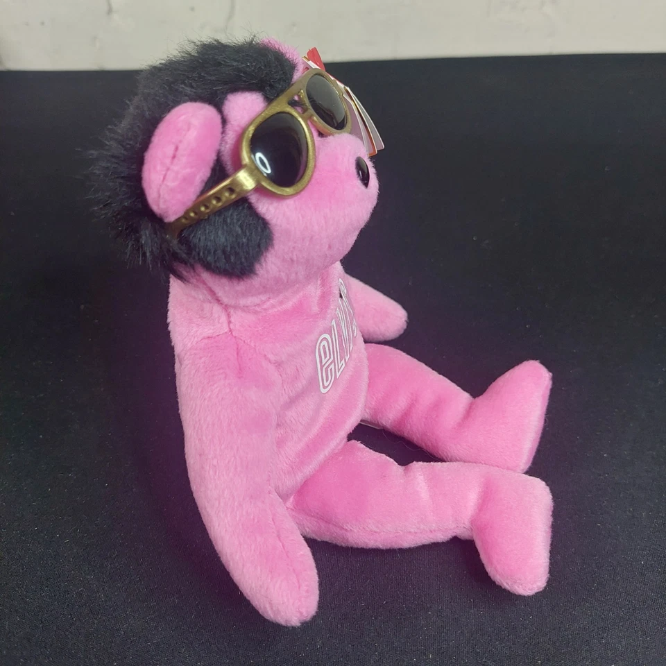 Elvis Ty Beanie Bear. 2008 Burning Love Collectable Soft Toy Plush with tags - Image 3 of 4