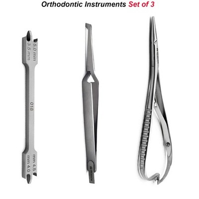 Dental Kieferorthopädische Instrumente Kit Mathieu Pinzette Halterung Höhenmessgerät
