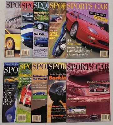 Sports Car International Magazine 1995 Full Year Lot Set Of 10 Great Condition