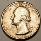 1932 P Washington Quarter EF-XF  90% Silver   "Actual Pictured- Not Cleaned"