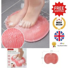 Foot Scrubber - Exfoliating Tool for Body Dirt Removal - Suction Cup Mat