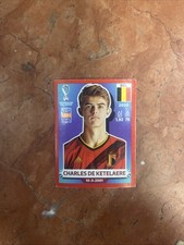 Charles De Ketelaere - Qatar 2022 World Cup Sticker - Red Parallel BEL 12