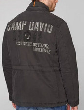 Neu⭐️CAMP DAVID⭐️Green Gr.L wattierter Jacke mit Artworks Ebony LP:249,-