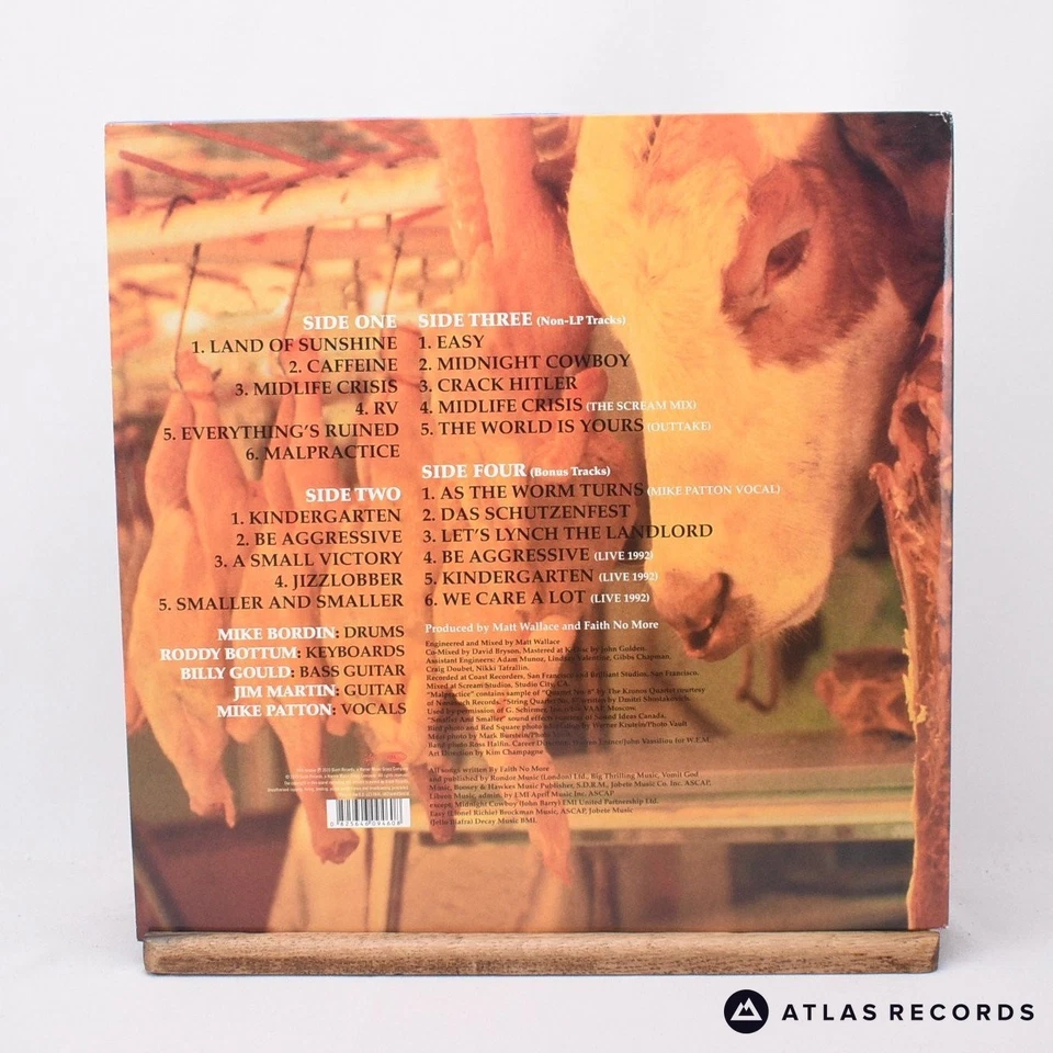 Faith No More Angel Dust 2 x LP Album Vinyl Record - EX/EX - Image 4 of 4