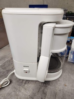 KRUPS Brewmaster Type 140 White 10 Cup Coffee Maker Clean Tested Works!
