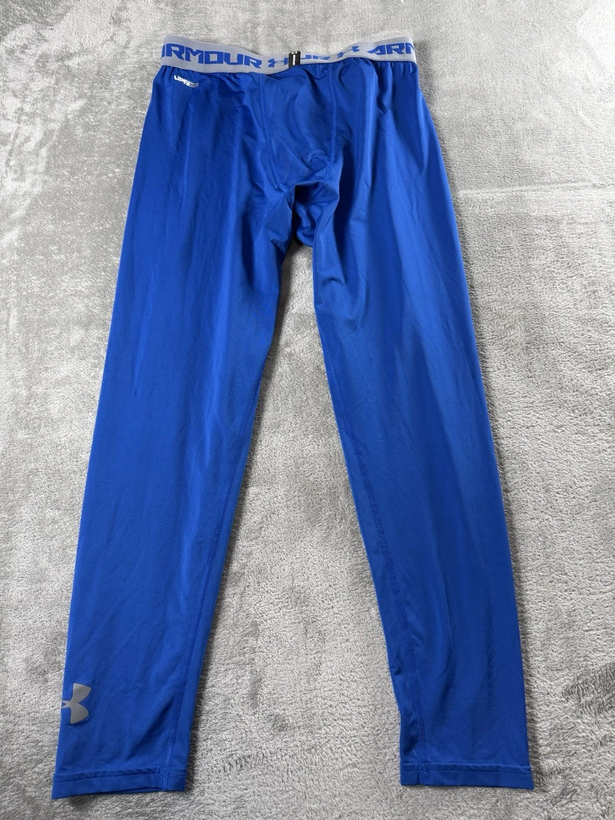 Under Armour HeatGear Compression Pants YOUTH YXL Blue Base Layer Football
