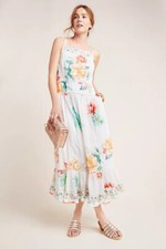 $240 NWT Anthropologie Farm Rio Lantanas Maxi Dress M
