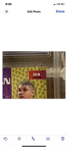 TIM DUNCAN 1999-2000 Topps Holochrome Refractor HGA 8.5 Graded Card Rare Error - Picture 6 of 11