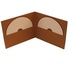 100 CD DVD Double Card board  Wallet 100% Recycled Brown Blank NEW HQ AAA